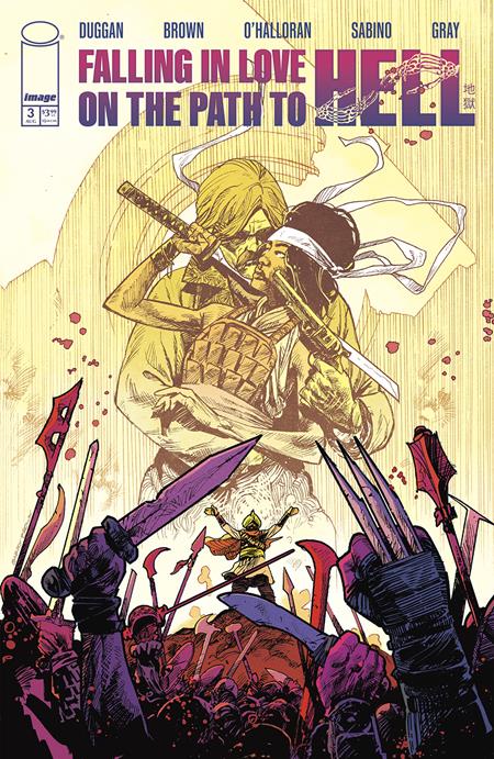 FALLING IN LOVE ON THE PATH TO HELL #3 COVER A GARRY BROWN