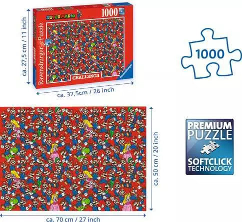 Super Mario Bros challenge 1000 PIECE JIGSAW