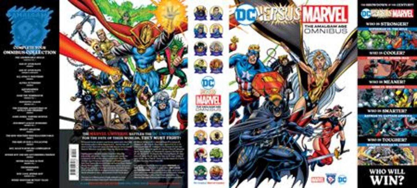 DC VERSUS MARVEL THE AMALGAM AGE OMNIBUS HARDCOVER DAVE GIBBONS COVER