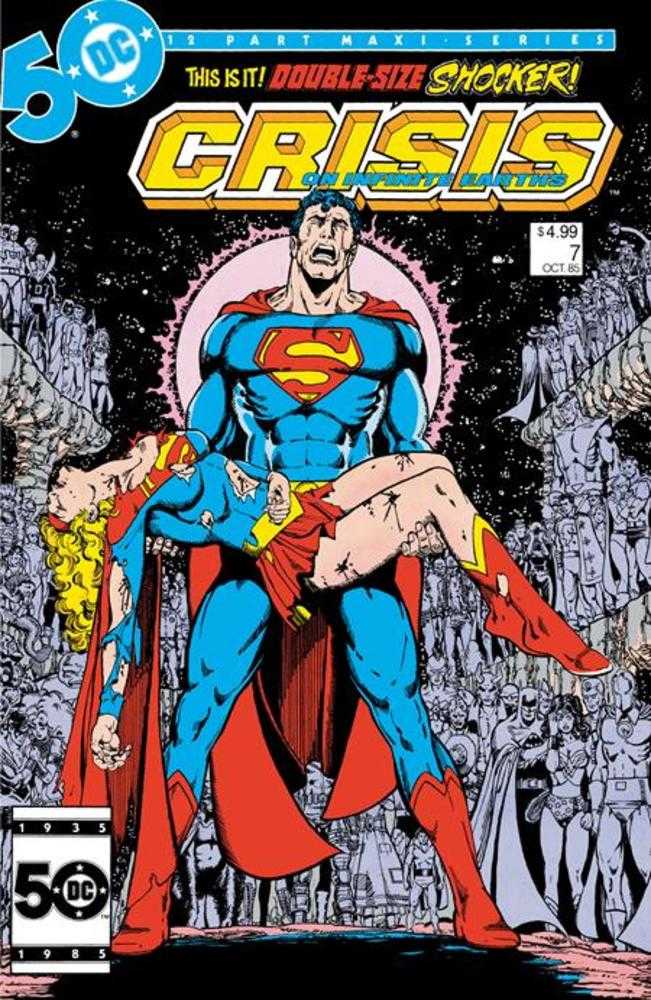 CRISIS ON INFINITE EARTHS #7 FACSIMILE EDITION COVER A GEORGE PEREZ