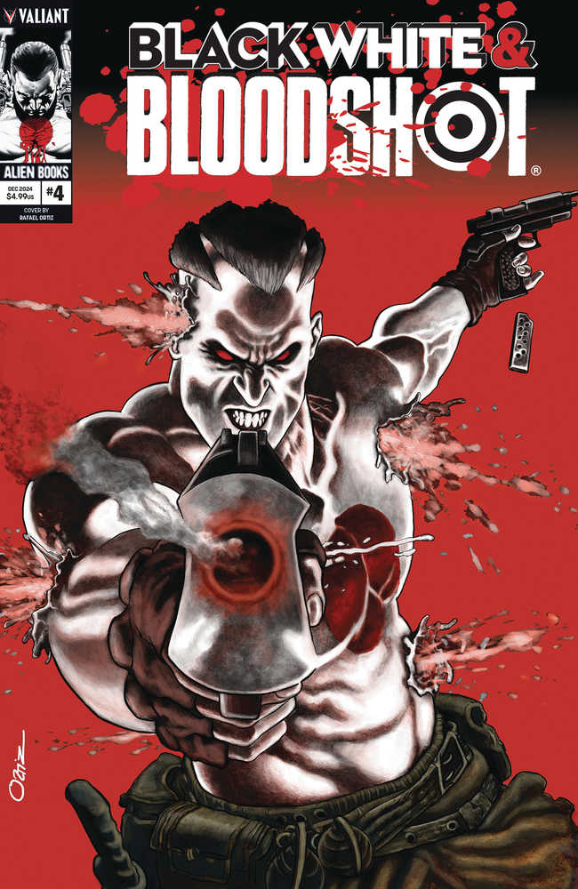 BLACK WHITE & BLOODSHOT #4 (OF 4) COVER A ORTIZ (MATURE)