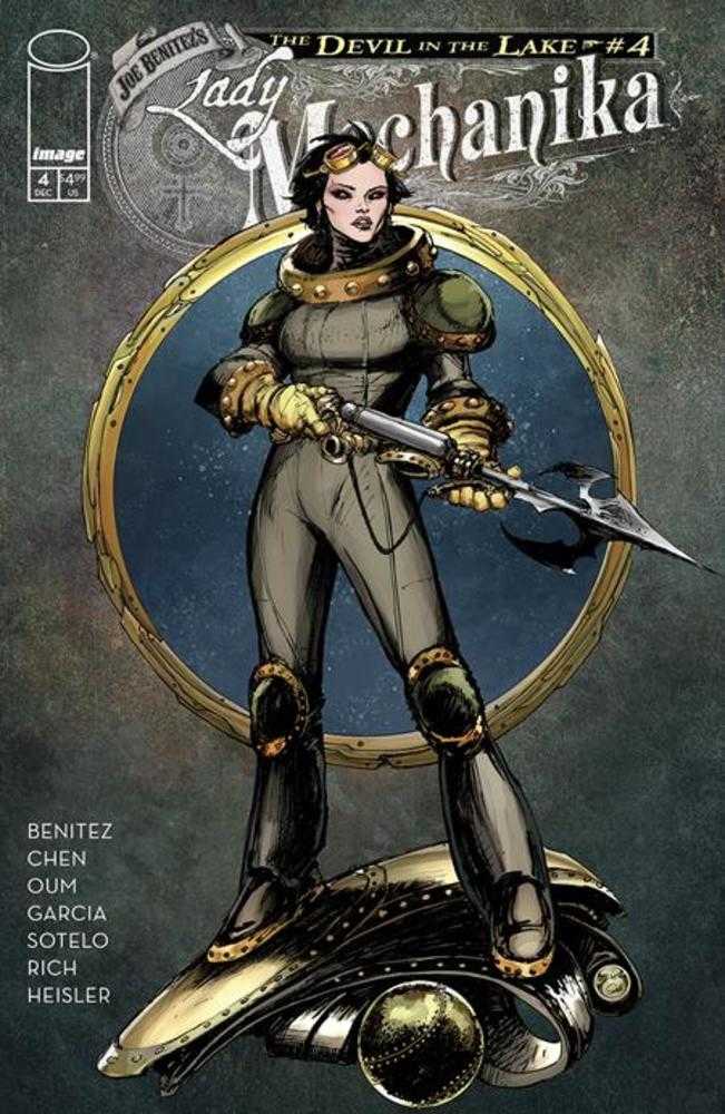 LADY MECHANIKA THE DEVIL IN THE LAKE #4 (OF 4) COVER A JOE BENITEZ