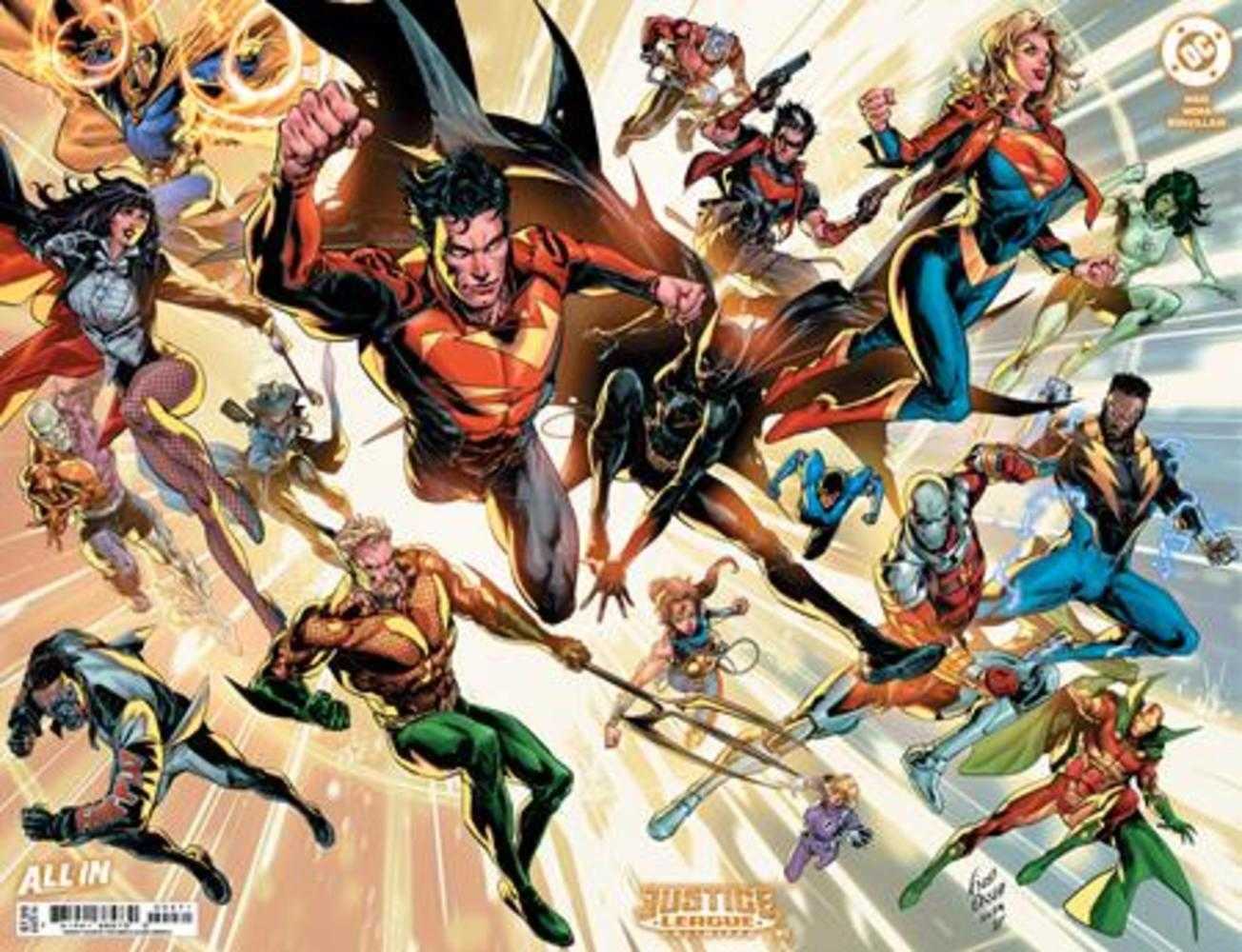 JUSTICE LEAGUE UNLIMITED #2 COVER F FICO OSSIO WRAPAROUND RAISED UV FOIL VARIANT ALLOCATIONS MAY OCCUR