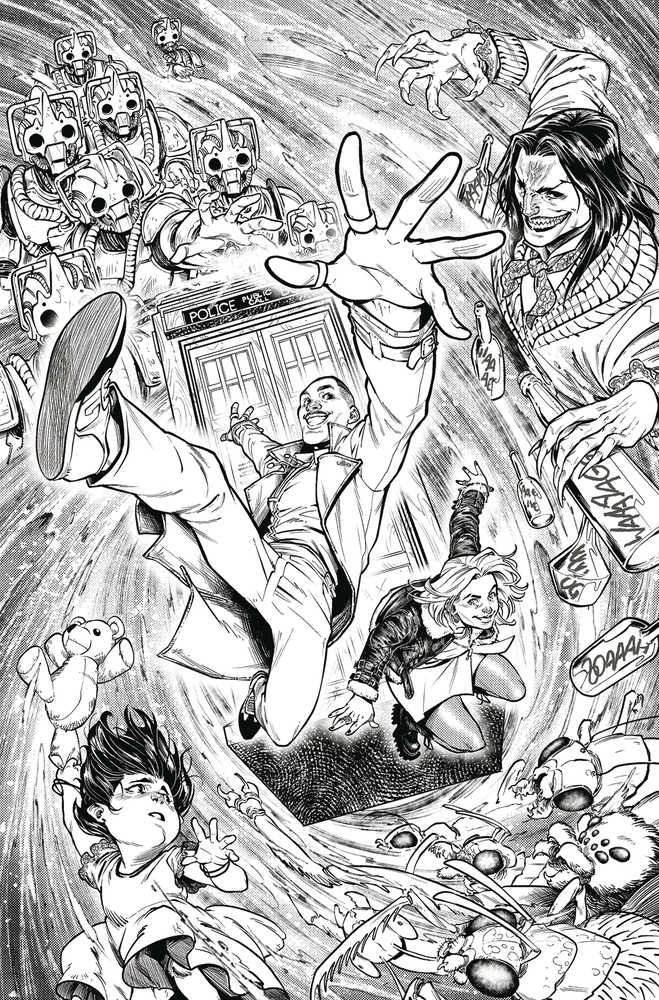 DOCTOR WHO FIFTEENTH DOCTOR #4 (OF 4) FOC ANDREO BLACK & WHITE VIRGIN