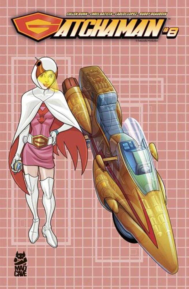 GATCHAMAN #8 COVER B CHRIS BATISTA BLUEPRINT JUN AND G-3 VARIANT