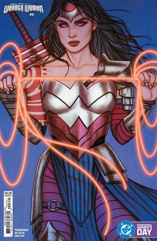 ABSOLUTE WONDER WOMAN #6 COVER E JENNY FRISON INTERNATIONAL WOMENS DAY CARD STOCK VARIANT