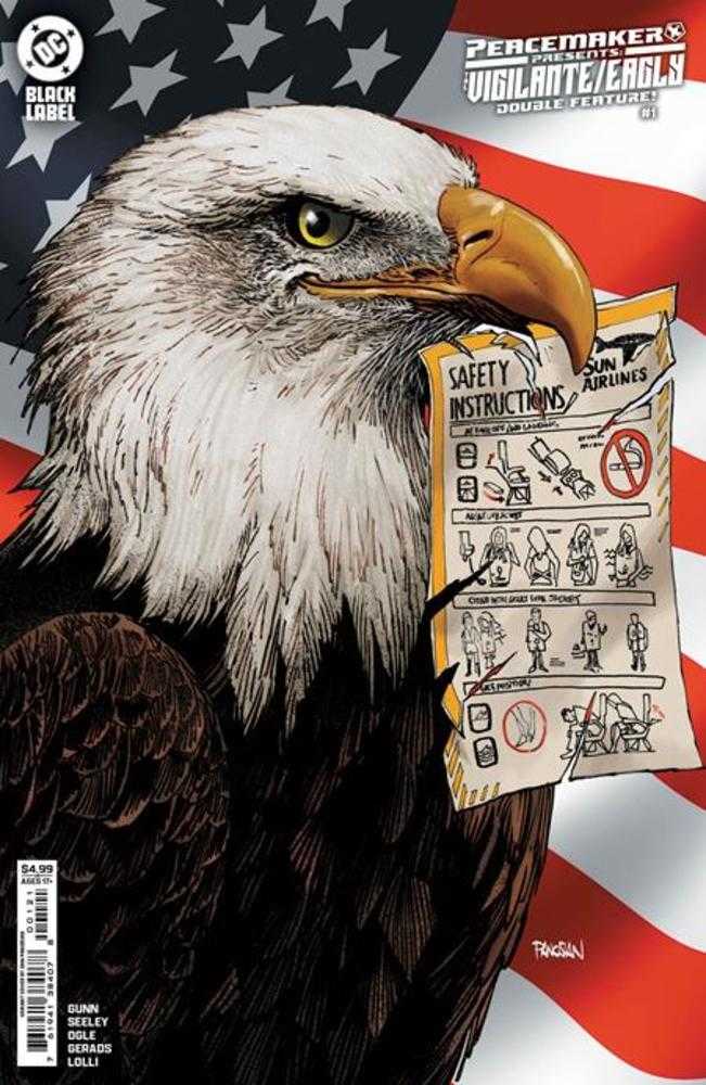 PEACEMAKER PRESENTS THE VIGILANTE EAGLY DOUBLE FEATURE #1 (OF 5) COVER B DAN PANOSIAN CARD STOCK VARIANT (MATURE)