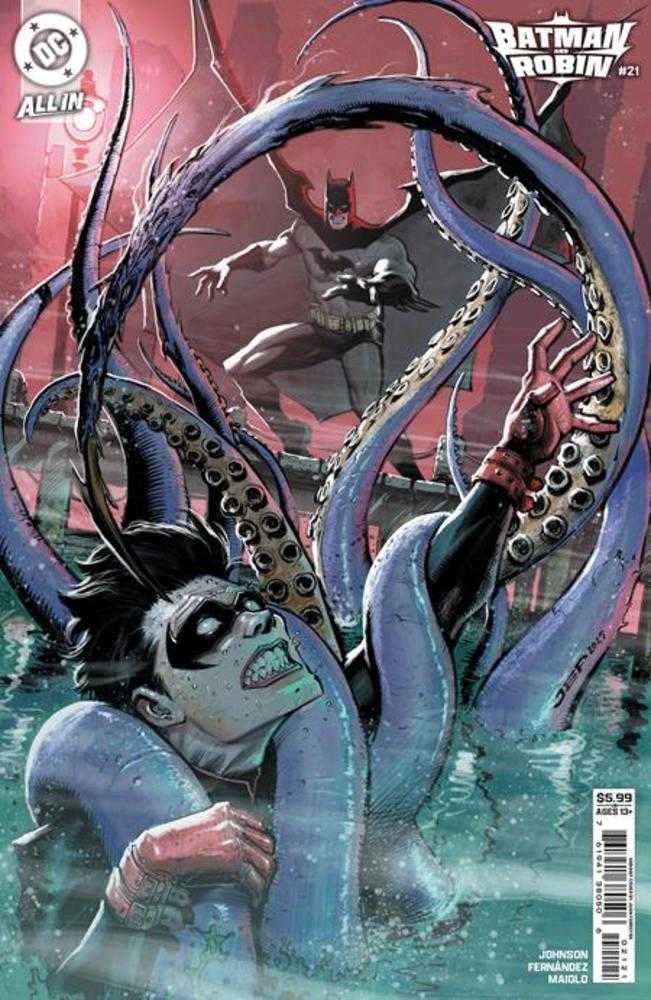 BATMAN AND ROBIN #21 COVER B JUAN FERREYRA CARD STOCK VARIANT