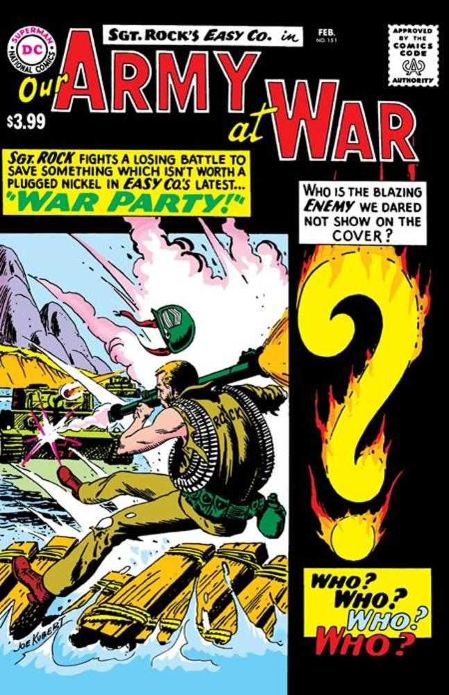 OUR ARMY AT WAR #151 FACSIMILE EDITION COVER A JOE KUBERT