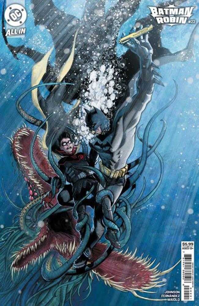 BATMAN AND ROBIN #22 COVER B JUAN FERREYRA CARD STOCK VARIANT