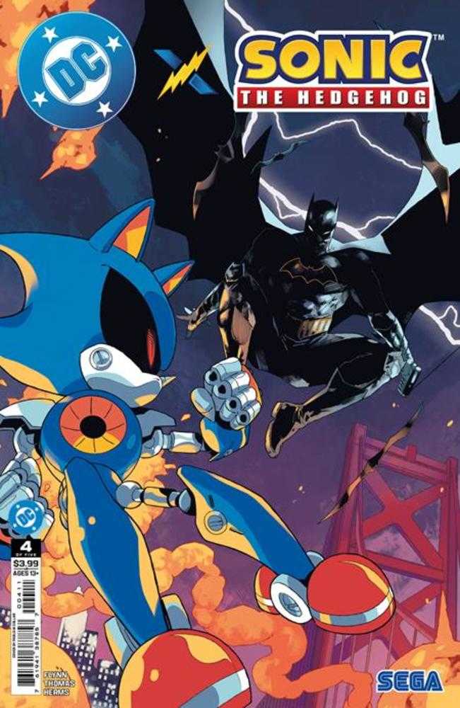 DC X SONIC THE HEDGEHOG #4 (OF 5) COVER A PABLO M COLLAR