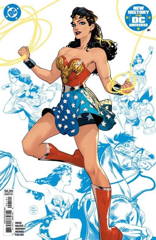 NEW HISTORY OF THE DC UNIVERSE #1 (OF 4) COVER B DAN MORA CARD STOCK VARIANT