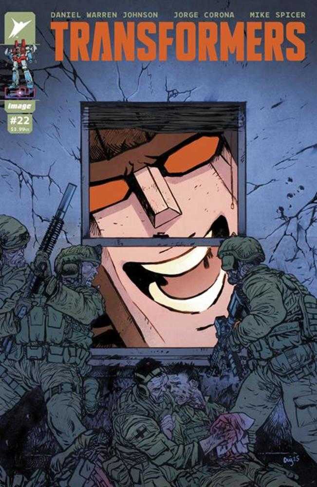 TRANSFORMERS #22 COVER A DANIEL WARREN JOHNSON & MIKE SPICER