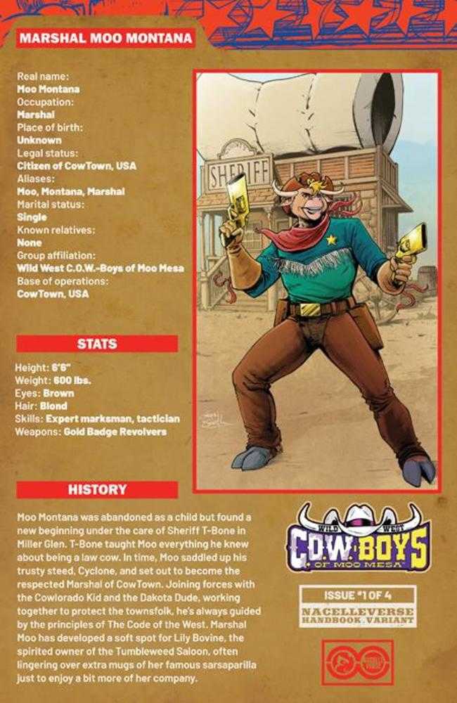 WILD WEST COW BOYS OF MOO MESA #1 (OF 4) COVER D GAVIN SMITH HANDBOOK VARIANT