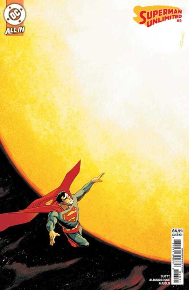 SUPERMAN UNLIMITED #5 COVER E DECLAN SHALVEY CARD STOCK VARIANT