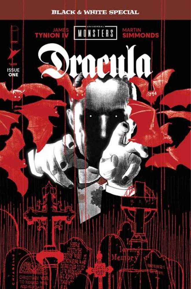 UNIVERSAL MONSTERS DRACULA BLACK & WHITE SPECIAL #1 (OF 2) COVER B MARK CHIARELLO VARIANT (MATURE)