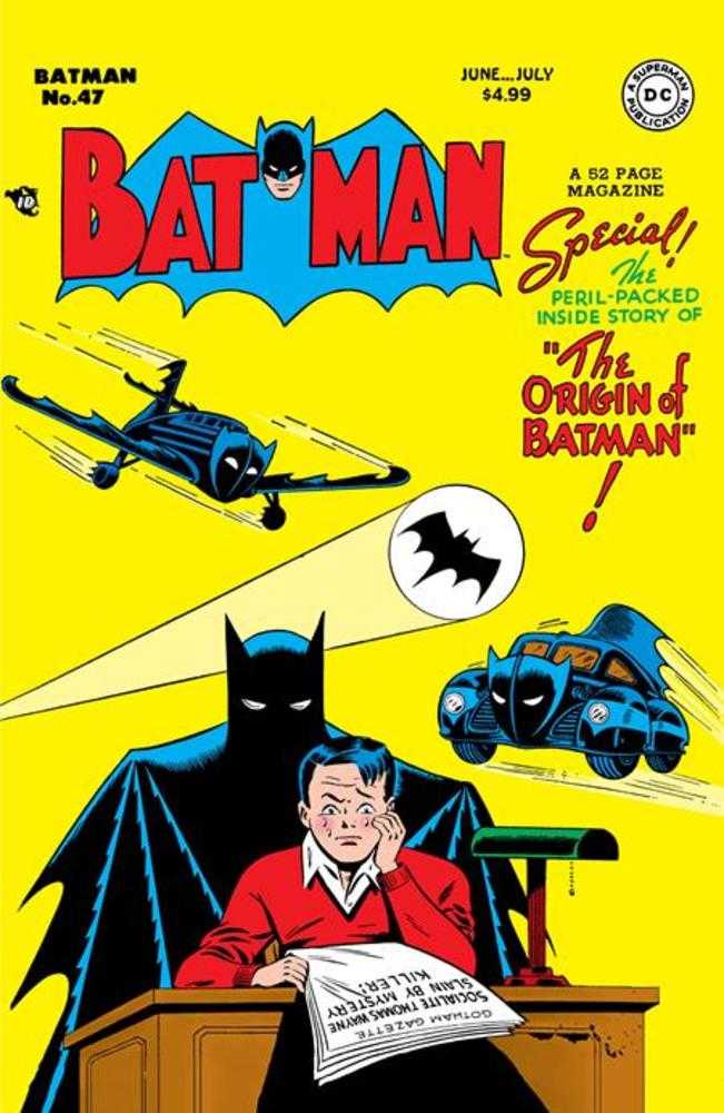 BATMAN #47 FACSIMILE EDITION COVER A BOB KANE