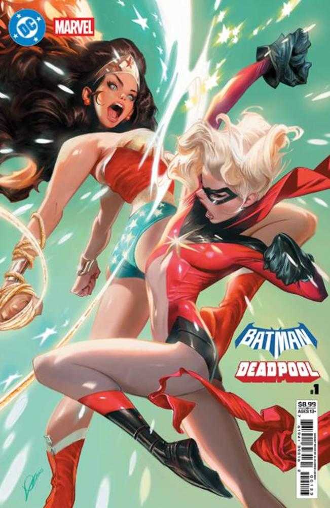 DC MARVEL BATMAN DEADPOOL #1 (ONE SHOT) COVER L ALEXANDER LOZANO WONDER WOMAN MS MARVEL CARD STOCK VARIANT