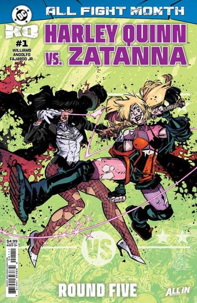 DC K.O. HARLEY QUINN VS ZATANNA #1 (ONE SHOT) COVER A JORGE CORONA (DC 2025)