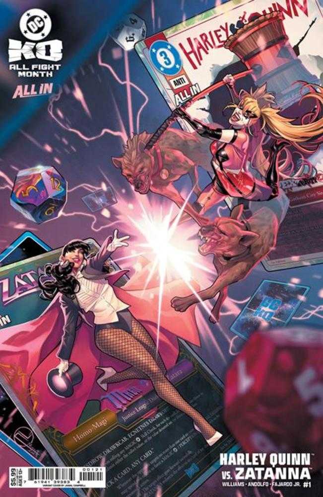 DC K.O. HARLEY QUINN VS ZATANNA #1 (ONE SHOT) COVER C JAMAL CAMPBELL CARD STOCK