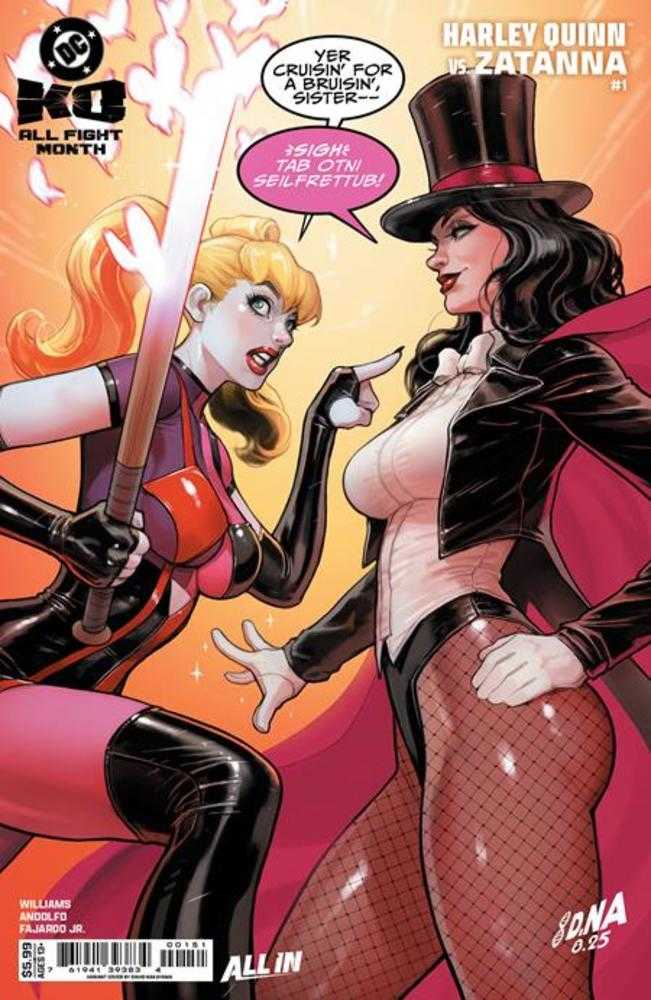 DC K.O. HARLEY QUINN VS ZATANNA #1 (ONE SHOT) COVER E DAVID NAKAYAMA CARD STOCK