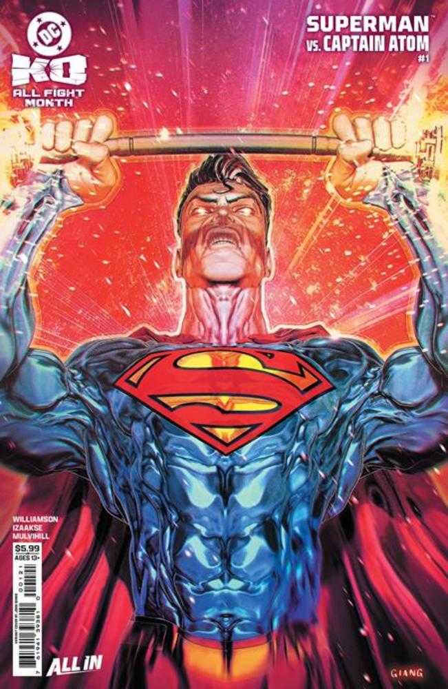 DC K.O. SUPERMAN VS CAPTAIN ATOM #1 (ONE SHOT) COVER B JOHN GIANG CARD STOCK VARIANT