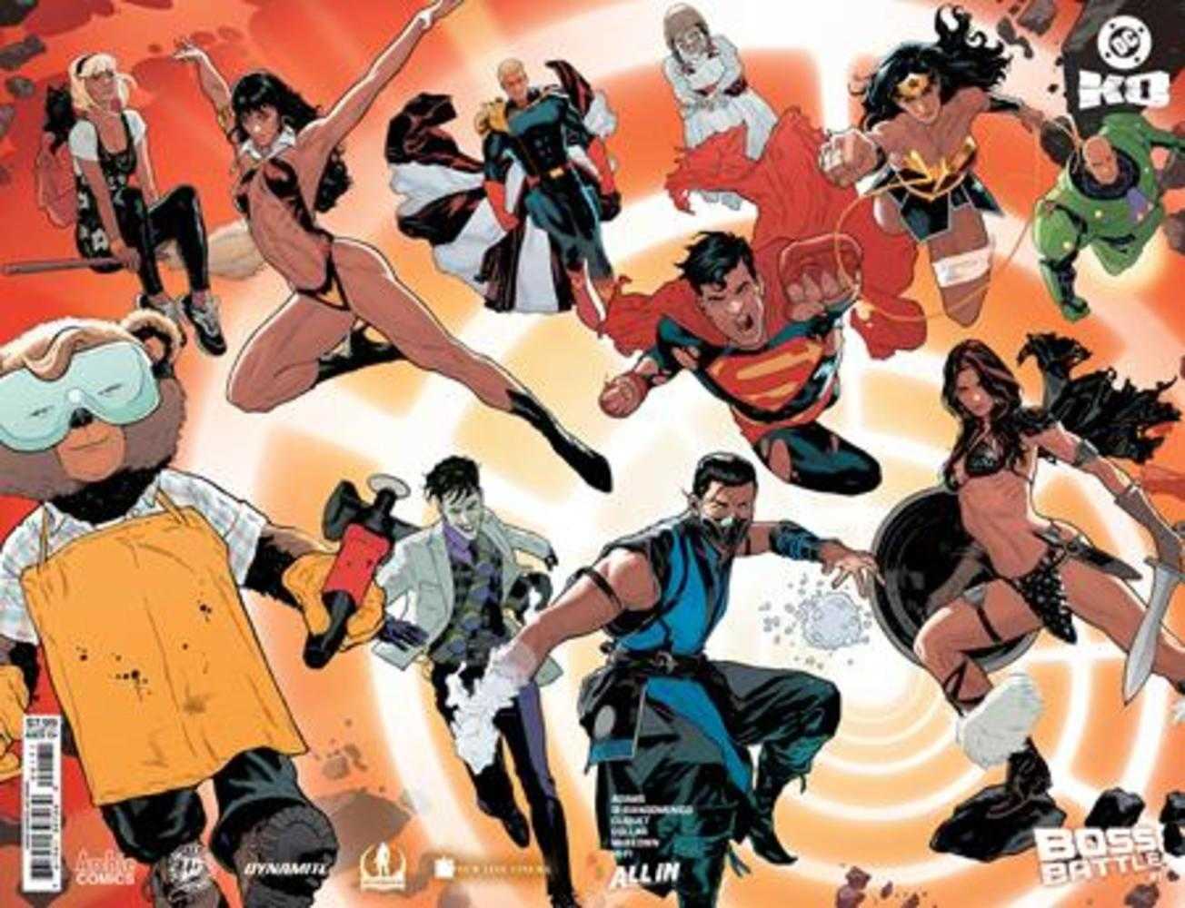 DC K.O. BOSS BATTLE #1 (ONE SHOT) COVER G JEFF SPOKES WRAPAROUND FOIL VARIANT