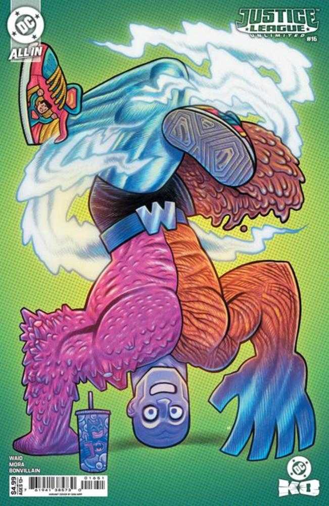 JUSTICE LEAGUE UNLIMITED #16 COVER D DAN HIPP CARD STOCK VARIANT (DC K.O.)