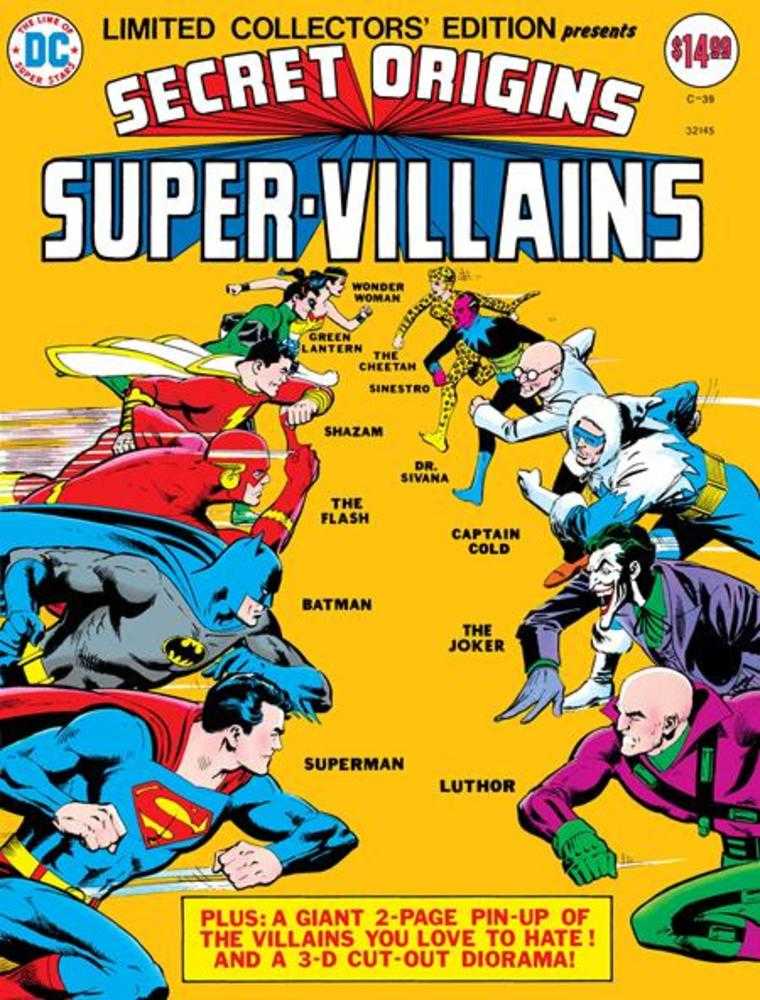 LIMITED COLLECTORS EDITION #39 SECRET ORIGINS SUPER VILLAINS FACSIMILE EDITION