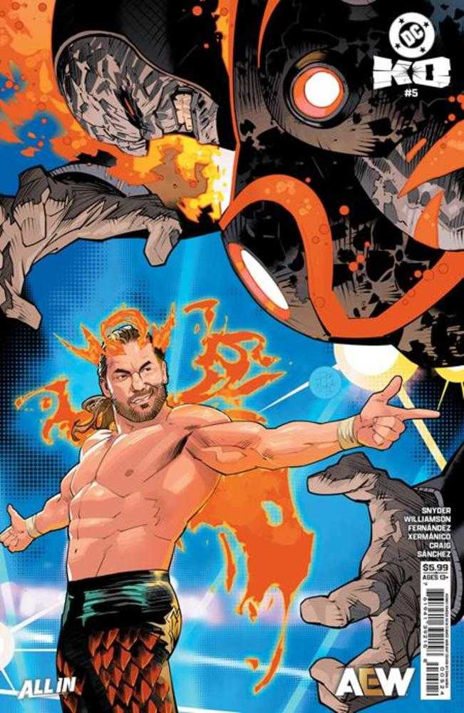 DC K.O. #5 COVER J DAN MORA DC AEW CAMEO CARD STOCK VARIANT (DC 2026) Comic