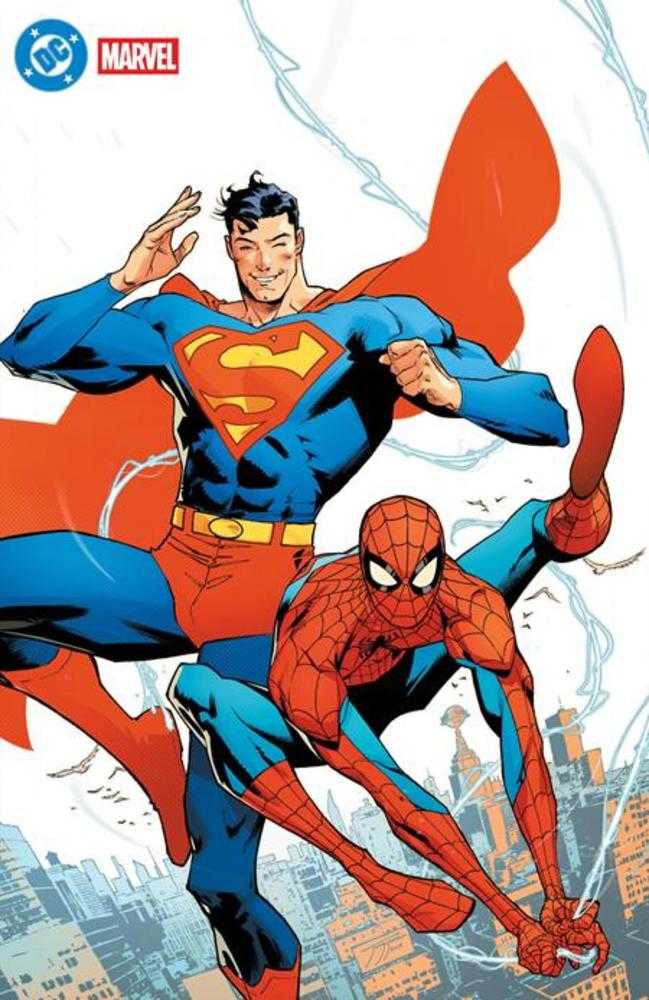 DC MARVEL SUPERMAN SPIDER-MAN #1 (ONE SHOT) COVER Y JORGE JIMENEZ FOIL VARIANT