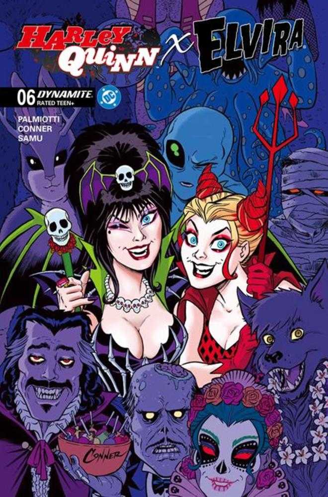 HARLEY QUINN X ELVIRA #6 COVER A AMANDA CONNER PARTY (2026) Comic