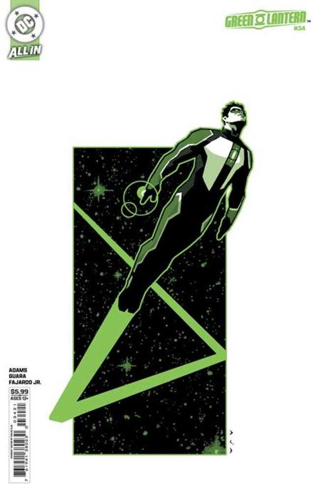 GREEN LANTERN #34 COVER B DAVID AJA CARD STOCK VARIANT (DC 2026) 1st Print Comic
