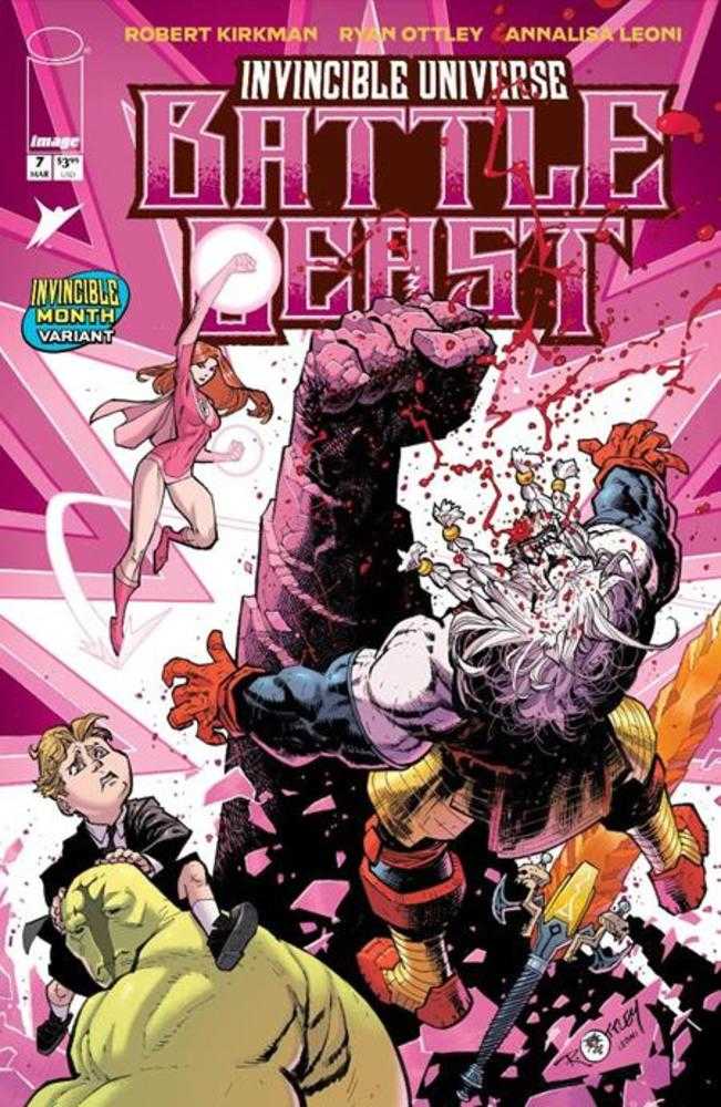 INVINCIBLE UNIVERSE BATTLE BEAST #7 COVER H RYAN OTTLEY & ANNALISA LEONI INVINCI