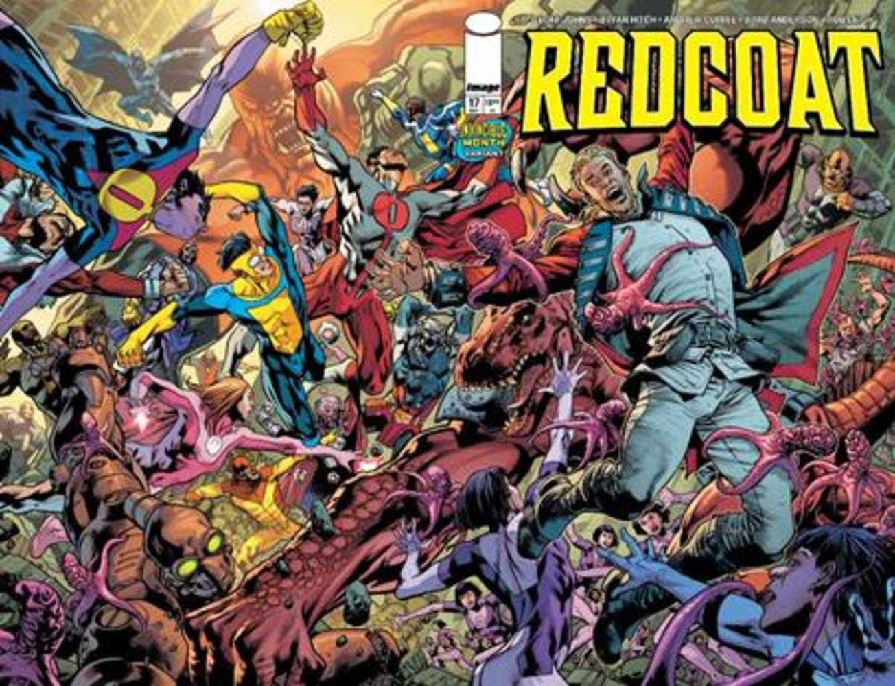 REDCOAT #17 COVER D BRYAN HITCH & BRAD ANDERSON INVINCIBLE TEAM UP WRAPAROUND VAR