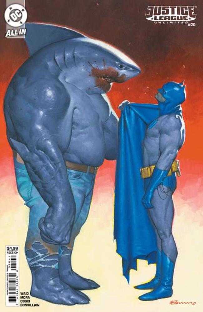 JUSTICE LEAGUE UNLIMITED #20 COVER D FABRIZIO DE TOMMASO CARD STOCK VARIANT