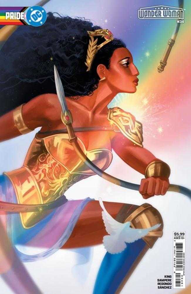 WONDER WOMAN #34 COVER E FATIMA WAJID DC PRIDE CARD STOCK VARIANT