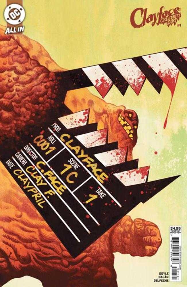 CLAYFACE CELEBRITY DIRT #1 COVER B MIKE DEL MUNDO CARD STOCK VARIANT