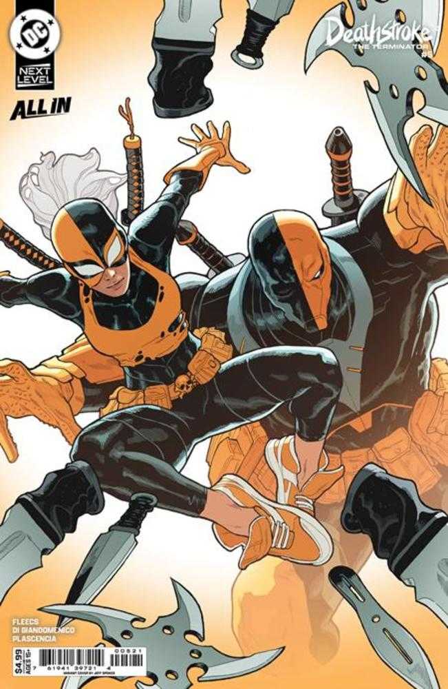 DEATHSTROKE THE TERMINATOR #5 COVER B JEFF SPOKES CARD STOCK VARIANT