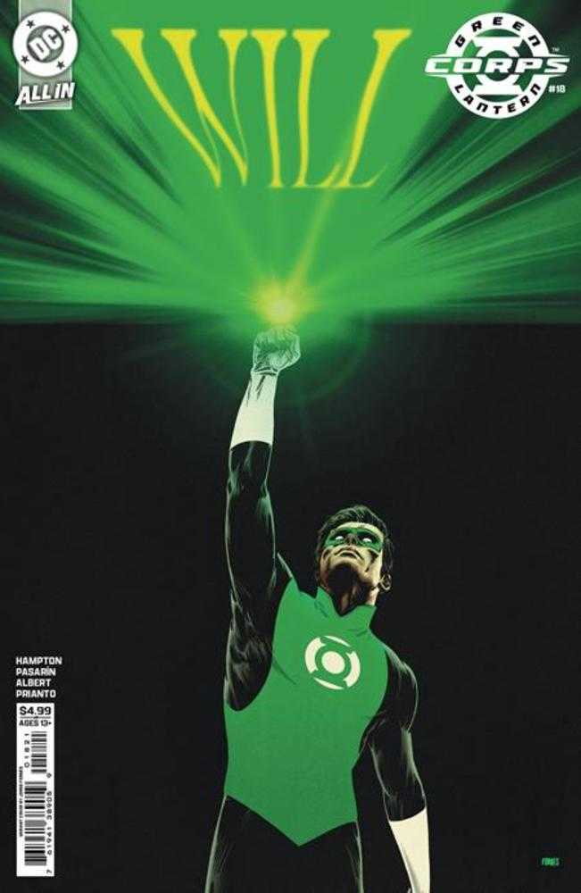 GREEN LANTERN CORPS #18 COVER B JORGE FORNES CARD STOCK VARIANT (DC 2026) Comic