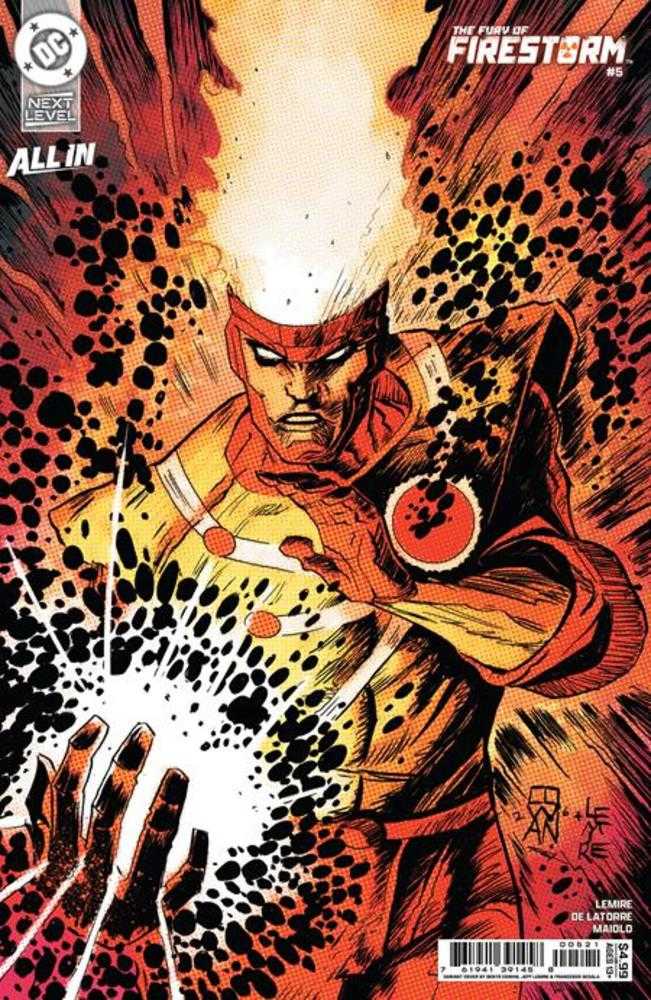 FURY OF FIRESTORM #5 COVER B DENYS COWAN & JEFF LEMIRE CARD STOCK VARIANT