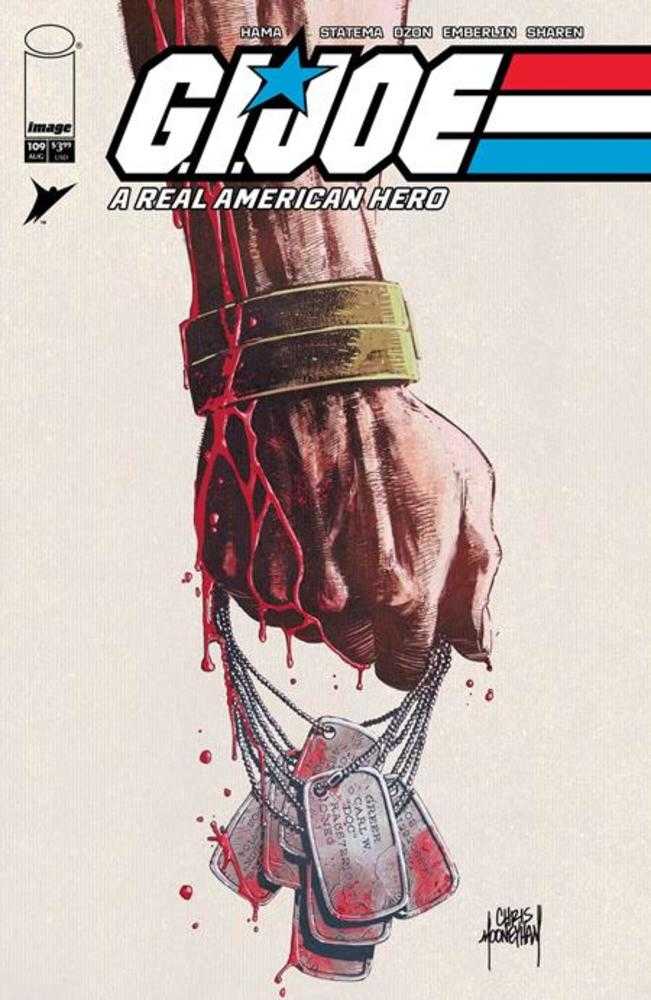 G.I. JOE A REAL AMERICAN HERO #109 HAMA FILES EDITION COVER B CHRIS MOONEYHAM