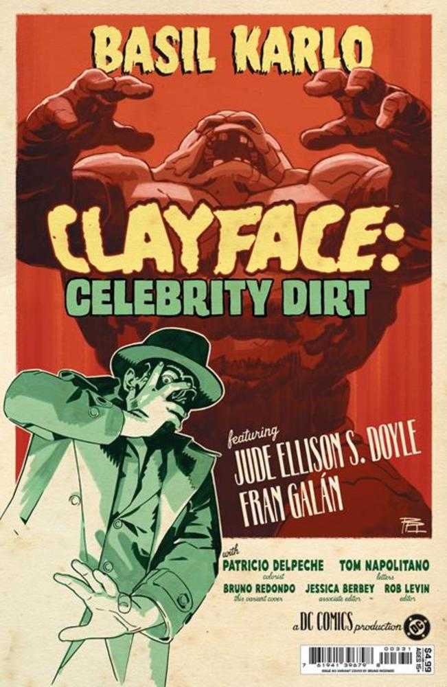 CLAYFACE CELEBRITY DIRT #3 COVER C BRUNO REDONDO CARD STOCK VARIANT (2026) Comic