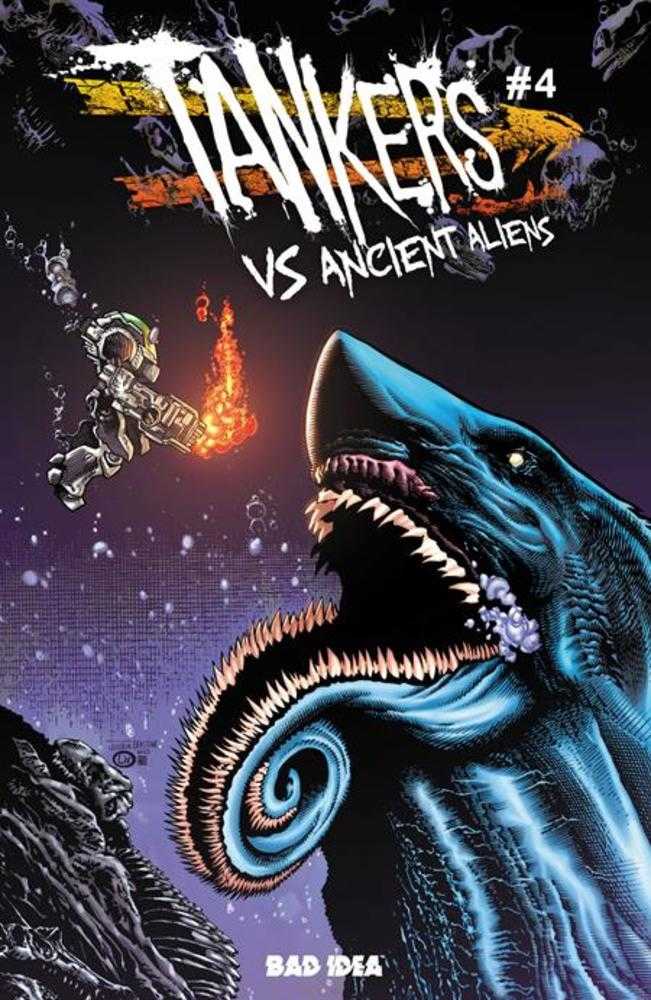TANKERS VS ANCIENT ALIENS #4 COVER B JOSHUA DERSTINE & JOHN LIVESAY VARIANT