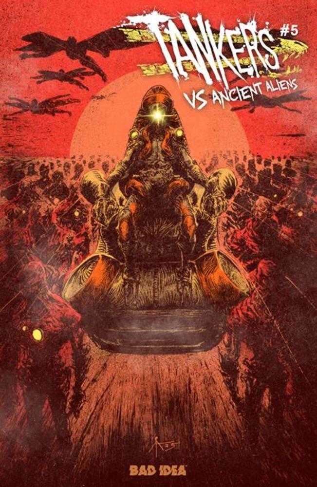 TANKERS VS ANCIENT ALIENS #5 COVER B CALEB ADY VARIANT (Bad Idea 2026) Comic