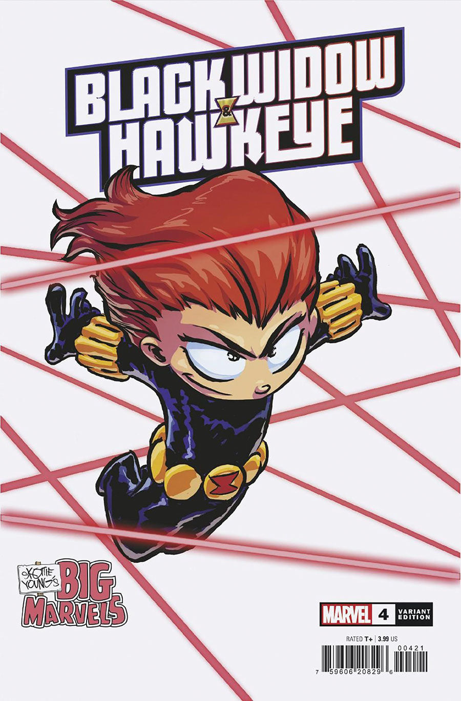 BLACK WIDOW AND HAWKEYE #4 SKOTTIE YOUNG BIG MARVEL VAR