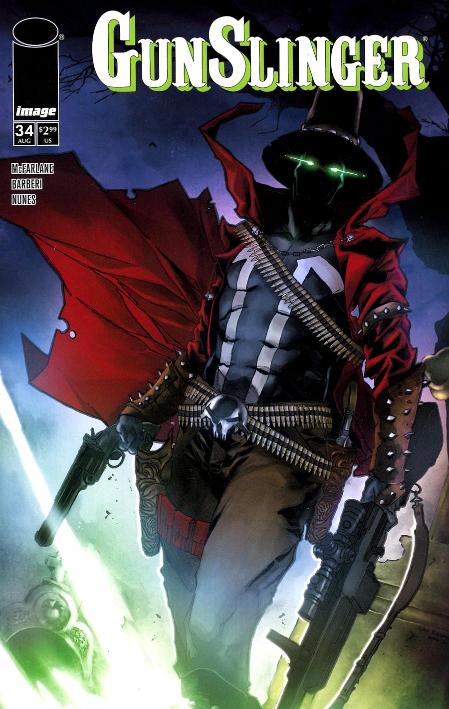 GUNSLINGER SPAWN #34 COVER A VON RANDAL