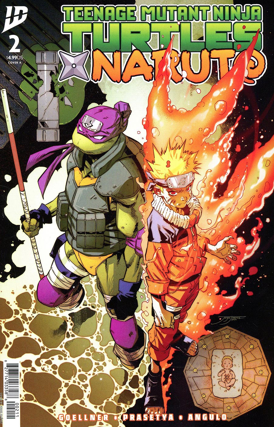 TEENAGE MUTANT NINJA TURTLES X NARUTO #2 COVER A (JIMéNEZ)