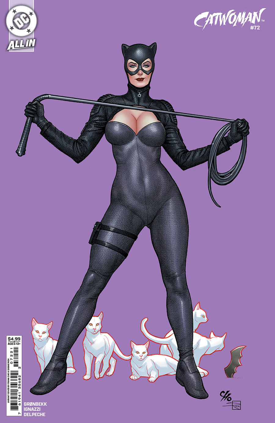 CATWOMAN #72 COVER B FRANK CHO CARD STOCK VARIANT