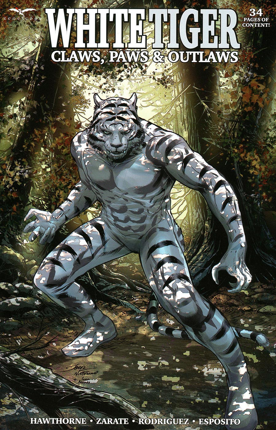 WHITE TIGER CLAWS PAWS OUTLAWS ONE SHOT COVER A VITORINO (MATURE)